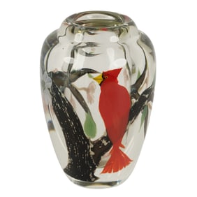 An Orient and Flume Cardinal Vase