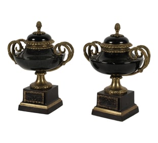 A Pair of Neoclassical-Style Urns