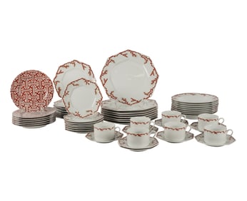A Fitz and Floyd Porcelain Service