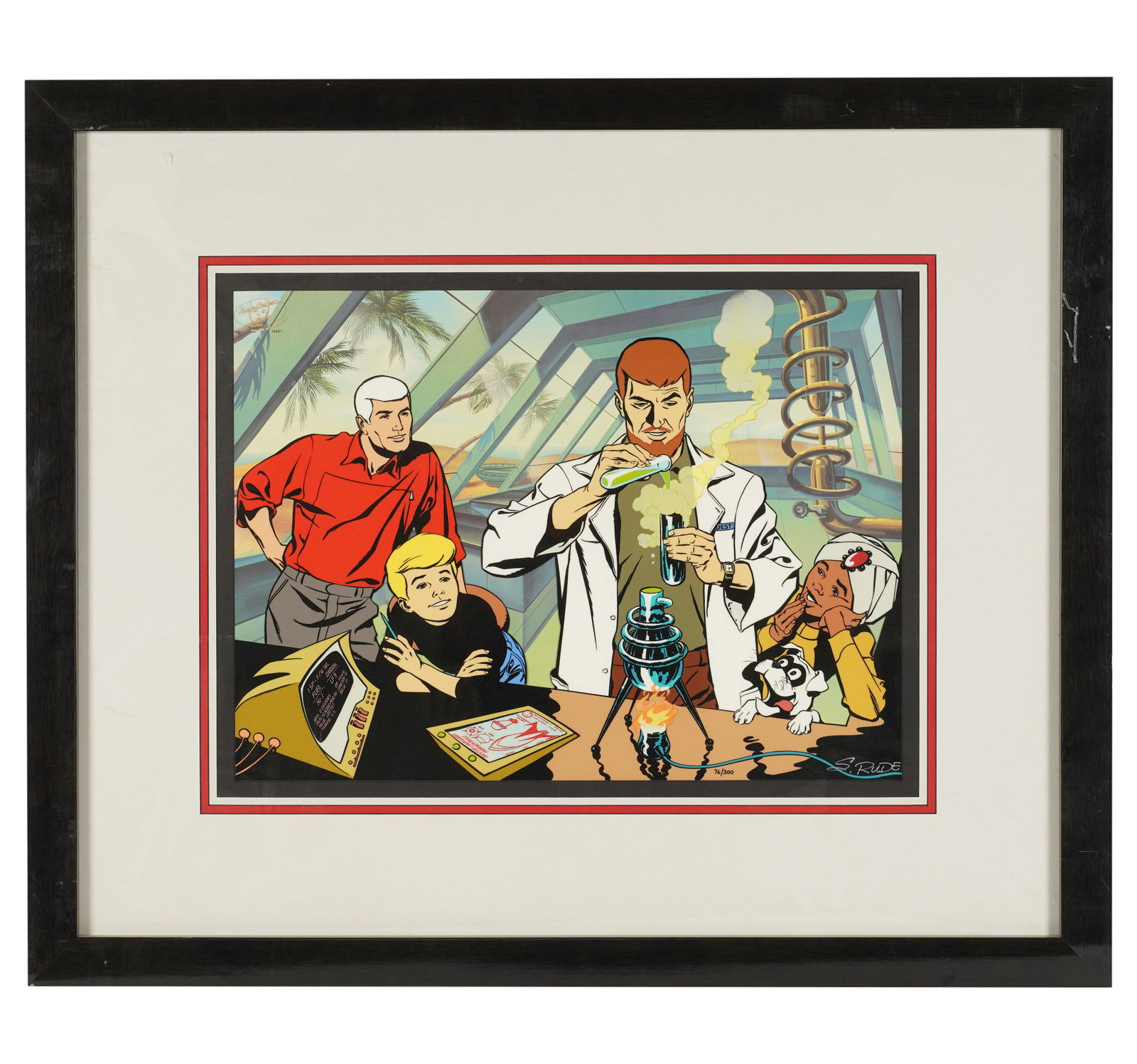 Hanna Barbera Animation Cel: Quest Labs by Steve Rude (1 of 8)