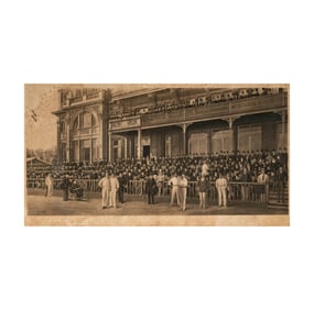 An English Photogravure of Lord's Cricket Pavilion
