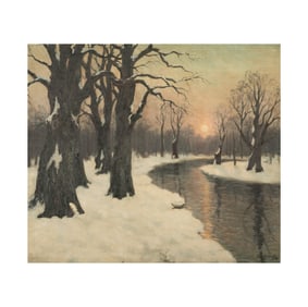 Stanislav Yulianovich Zhukovsky, 1872/75 - 1944, Winter Landscape