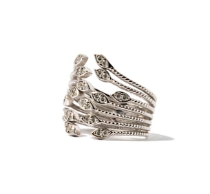 14 Karat White Gold and Diamond Ring