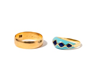Two 18 Karat Yellow Gold Rings