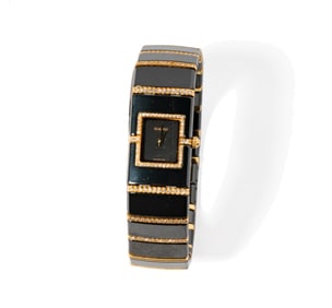 Rado 18 Karat Yellow Gold, Steel and Diamond Watch
