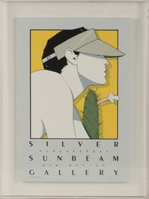 Patrick Nagel, 1945-1984, Silver Sunbeam Gallery Poster