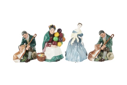 Four Royal Doulton Porcelain Figures