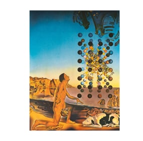 Salvador Dali, 1904-1989, Dal? Nude in Contemplation Before the Five Regular Bodies