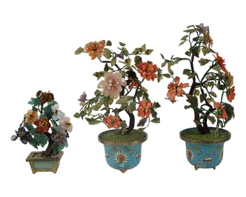 Three Chinese Mineral Trees