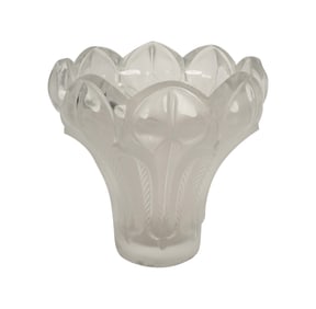 A Lalique Esna Clear and Frosted Glass Vase