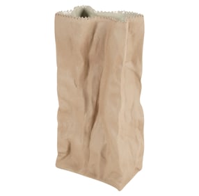 A Rosenthal Porcelain Paper Bag Vase