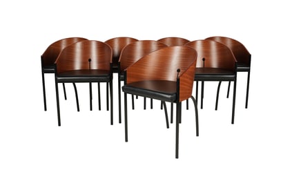 A Set of Eight Modernist Dining Chairs