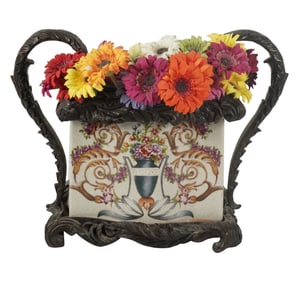 A Bronze-Mounted Porcelain Jardiniere
