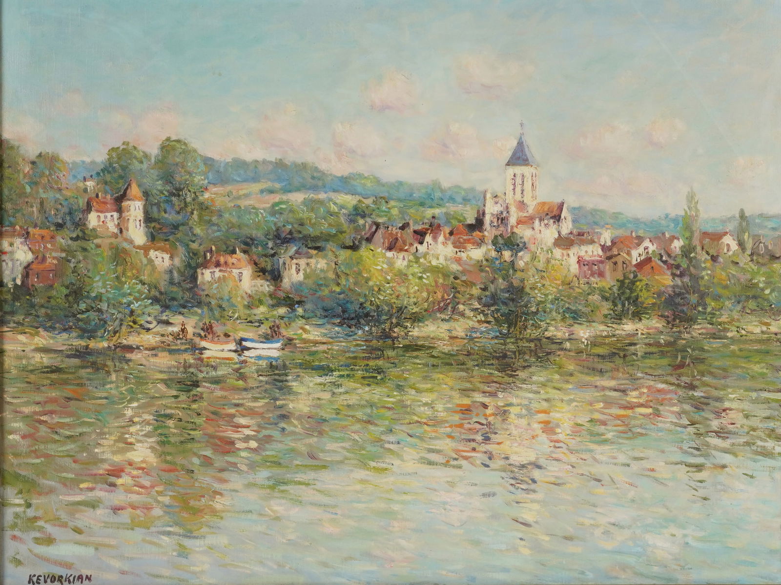 Jean Kevorkian, B.1933, Vetheuil - Vu de Lavacourt (1 of 8)