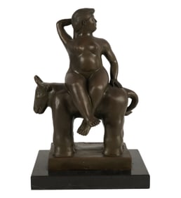 After Fernando Botero, Colombian 1932-2023, Europa and Zues as a Bull