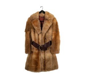 A Vintage Brown Fur Coat