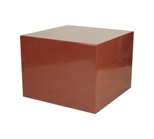 A Square Lacquered End Table