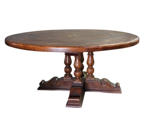 A Continental Pedestal Table