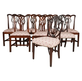 An Assembled Set of Georgian-Style Mahogany Dining Chairs