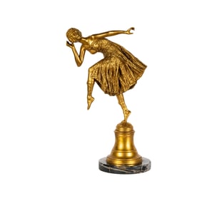 A French Art Deco-Style Figure of a Dancer