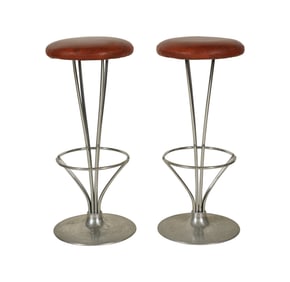 Piet Hein for Fritz Hansen: Pair of Barstools
