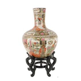 A Chinese Famille Rose Porcelain Vase