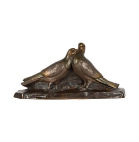 Giuseppe D'Aste, 1881-1945, Pair of Lovebirds
