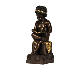 Composition Figure of a Cherub Reading a Book