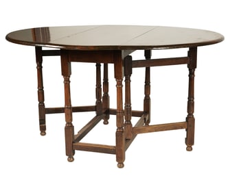 An Oak Gateleg Table