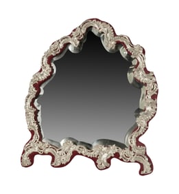 A Sterling Silver Mounted Vanity Mirror