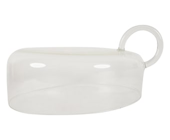 A Dovetusai Studio Hand-Blown Glass Cake Cover