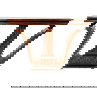 An Art Deco Style Console Table: contemporary 33 1/2 x 52 3/4 x 15 3/4 in. (85.1 x 134 x 40 cm.) This item does not qualify for in-house shipping. Please refer to our preferred shipper's list at