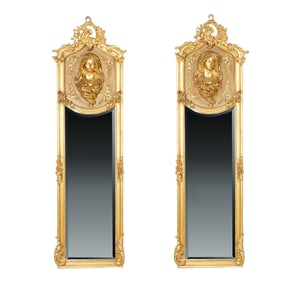A Pair of Giltwood Wall Mirrors
