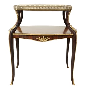 A Louis XV-Style Parquetry Dessert Table
