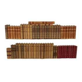 A Group of Leather-Bound Books