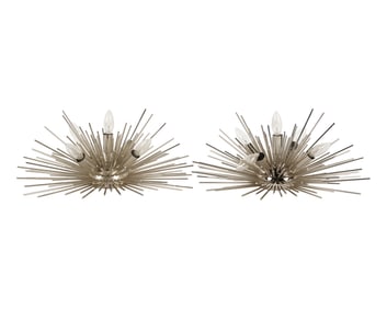 A Pair of Lou Blass-Style Supernova Sconces