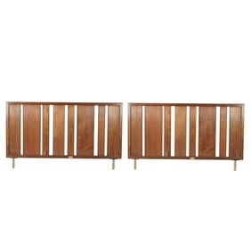 Edward Wormley for Dunbar: Pair of Queen-Size Headboards