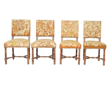 A Set of Four Baroque-Style Chairs