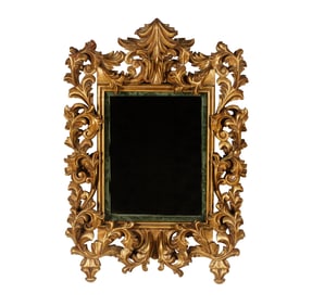 A Baroque-Style Giltwood Mirror