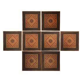 A Set of Eight Antique Decorative Panels
