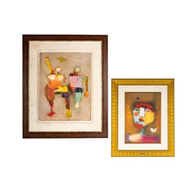 Terri Hallman B. 1962 Two Works