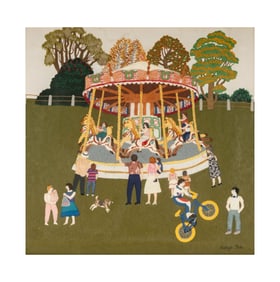 A Woolwork Picture of a Carousel