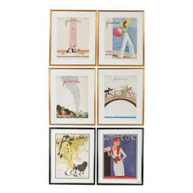 Six Reproduction Prints of Femina Magazine Covers