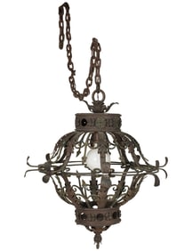 An Iron and Tole Lantern