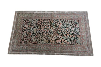 An Antique Persian Silk Rug 5' x 3'1"