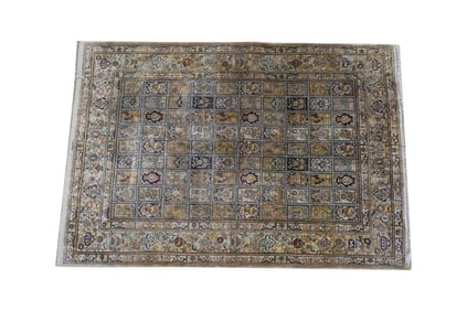 A Persian Silk Rug 5'4 x 3'7