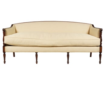 A Carved Mahogany Sofa