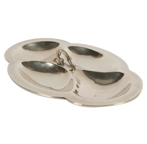A Sterling Divided Serving Dish