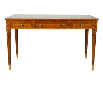 A Maitland-Smith Leather-Inset Writing Table