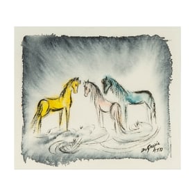 Ted De Grazia, 1909-1982, Horses
